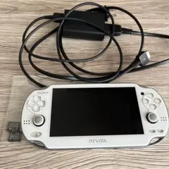 PS Vita ホワイト本体 PCH-1000モデル＋メモリーカード8G×3付き