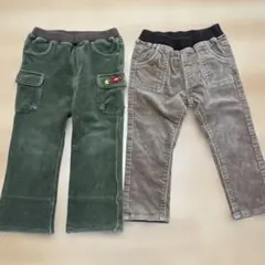 秋冬用パンツ2着セット　ミキハウス　ダブルビー