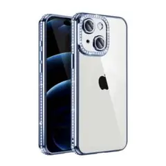 iPhone14 ケース クリア メッキ加工 キラキラ TPU ソフト カバー