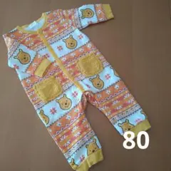 プーさん　ロンパース　80
