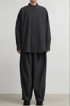 is-ness Graphpaper Balloon Chef Pants GY