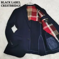 ブラックレーベルクレストブリッジ テーラードジャケット コットン ネイビー M