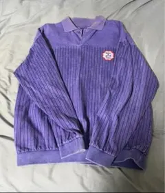have a good time パープル ストライプ トレーナー L