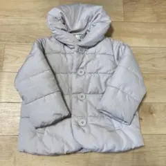 Samansa Mos2 Lagom　ライトグレー　ダウンジャケットコート