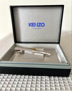 【新品】KENZO HOMME ケンゾー ネクタイピン シルバー ロゴ入り 箱付
