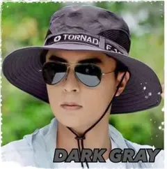 メンズ　ハット　帽子　アウトドア　メッシュ　サファリハット　紫外線対策　UV