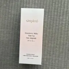 韓国コスメ simplete トーンアップクリーム ストロベリー ミルキーのサムネイル