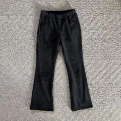GU ブラック フレアパンツ 120