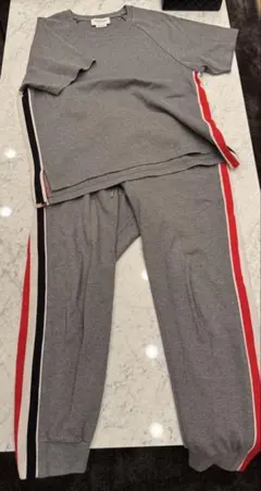 トムブラウン THOM BROWNE サイドストライプ スウェット セットアップ