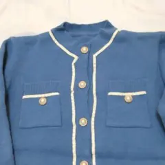 ☆最終お値下げ☆新品未使用 綺麗なブルーのニットカーディガン