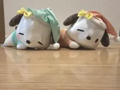 ポチャッコ ぽてっと寝そべりBIGぬいぐるみ2点セット