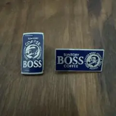 SUNTORY BOSS コーヒー ピンバッジ 2個セット