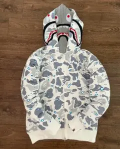 A BATHING APE シャークパーカー カモフラ M