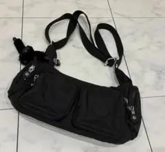 美品★Kipling ショルダーバッグ ブラック