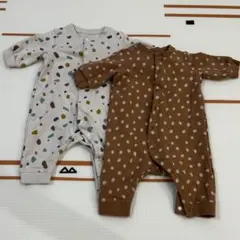 【新品】スウェットカバーオール　ユニクロ　２枚組　60サイズ