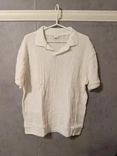 zara ザラ　メンズ　スキッパー　ニット　ポロシャツ　L M メッシュ GUのサムネイル