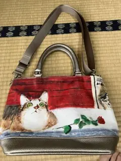 Manhattaner's 2way トートバッグ 猫柄のサムネイル