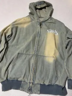 WEGO ヴィンテージ加工ダブルジップパーカー