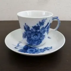 ロイヤルコペンハーゲン ブルーフラワー ハイハンドルカップアンド