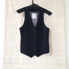 4日まで美品インタープラネット購入ストライプベストフォーマルオフィス