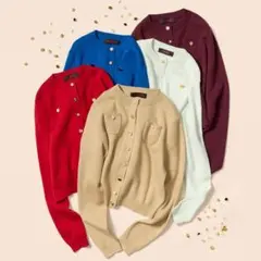 【希少】CABaN キャバン　コットンカシミアカーディガン　白