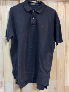 ポロ　ラルフローレン　半袖ポロシャツ　ネイビー　XL