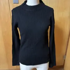 【新品】toccoリブ編み長袖セーター 黒