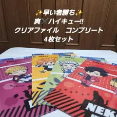 ✨早い者勝ち✨　爽✖️ハイキュー!!　クリアファイル　コンプリート 4枚セット