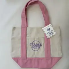 TRADER JOE'S ミニパステルキャンバストートバッグ