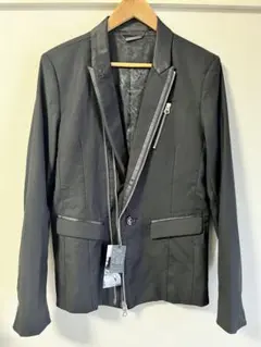 新品 CIVARIZE テーラードジャケット ダブルジップ ライダース 46 黒のサムネイル