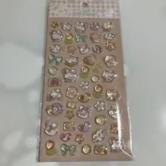 ボンボンドロップシール　うさぎ　りぼん　くま　ネコ