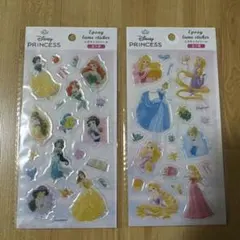 ディズニー　プリンセス　エポキシラメシール　ステッカー　セット　まとめ