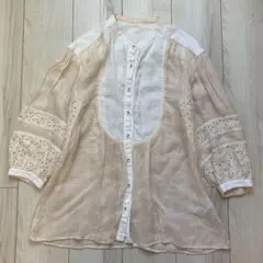 Kiira 刺繍パフスリーブブラウス オフホワイト F - メルカリ