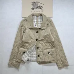 【極美品】BURBERRY メガチェック キルティングジャケット ベージュ 40