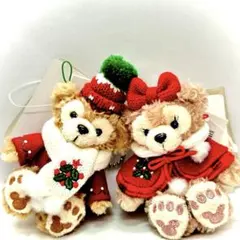 【新品・未使用・美品】ディズニー・クリスマス・ダッフィー&シェリーメイ・ぬいスト