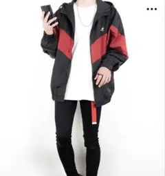 KANGOLカンゴール ナイロンジャケット 赤黒　ブルゾン ジャンパー 人気