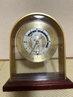 CITIZEN アーチ型置時計 GMT機能付き