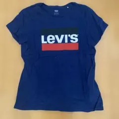 Levi's ネイビー ロゴ Tシャツ Mサイズ