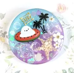レジン ヘアゴム ハンドメイド 海 デコ 夏 シマエナガ スイカ - メルカリ