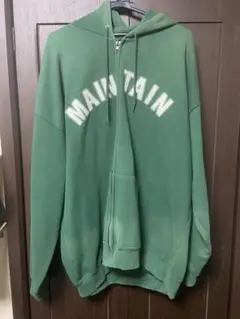 GKM 緑色 フーディー 3XL MAIN TAIN