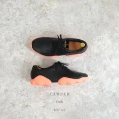 CAMPER Dub レザースニーカー 46 ブラック レッド 29.5のサムネイル