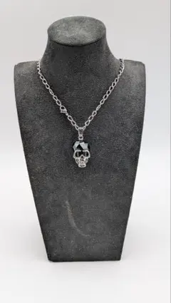 スワロフスキー N The Skull ペンダント ネックレス　Fのサムネイル