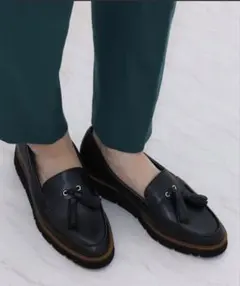 artemis by DIANA 軽量厚底タッセルローファー 24.5cm