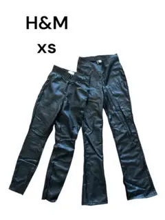 H&M☆レザー調フレアレギンスandレギンスxs 未使用