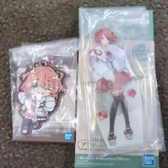 カラフルピーチ　1番くじ　のあさん アクリルスタンド　ラバーチャーム　2個セット