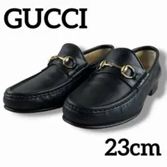 美品 GUCCI グッチ ローファー 革靴 ホースビット 24cm ビンテージ