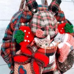 コヤンイサムチョン♡ルミちゃんサンダーちゃん秋色ボストンバッグ♡