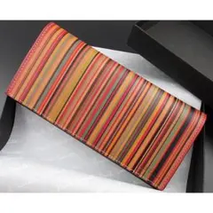 ☆店頭完売☆新品☆箱付 ポールスミス 人気ヴィンマルチ かぶせ 長財布☆