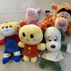 ぬいぐるみプチパペット　わんわん・うーたん・しまじろう・ティガー・ピグレット