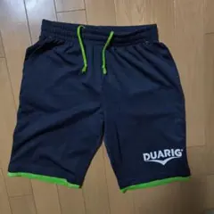 DUARIG ネイビー ハーフパンツ グリーンアクセント